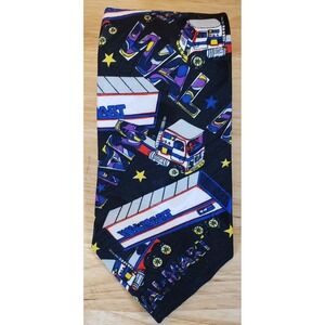 Company B Walmart Semi Truck Novelty Tie Mens Black Polyester NWT USA Made
